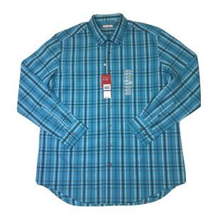 Ben Hogan Scuba Blue Button-Down Collar Shirt XL